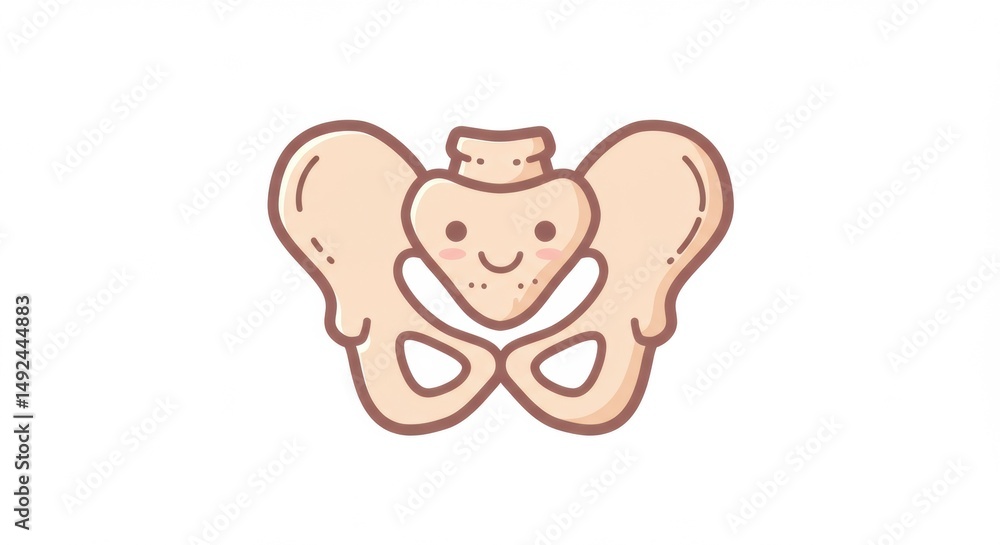 Obraz premium Adorable Cartoon Baby Dinosaur with Cute Expression and Playful Pose
