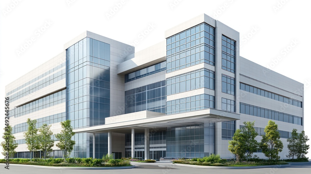 Modern office building facade, city scape, business, architecture, commercial Modern office building facade, city scape, business, architecture, commercial