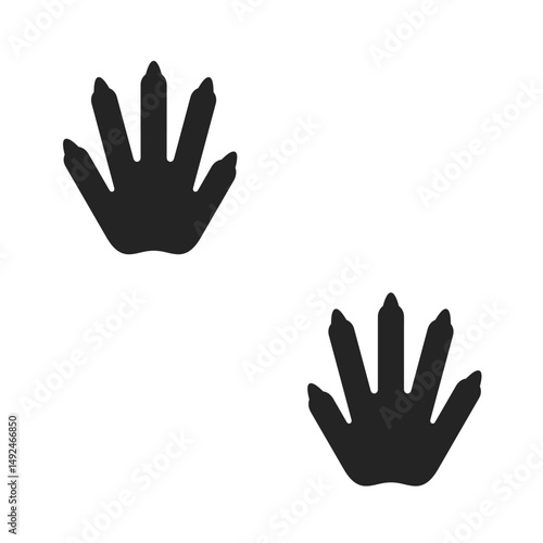 vector footprint of a mouse