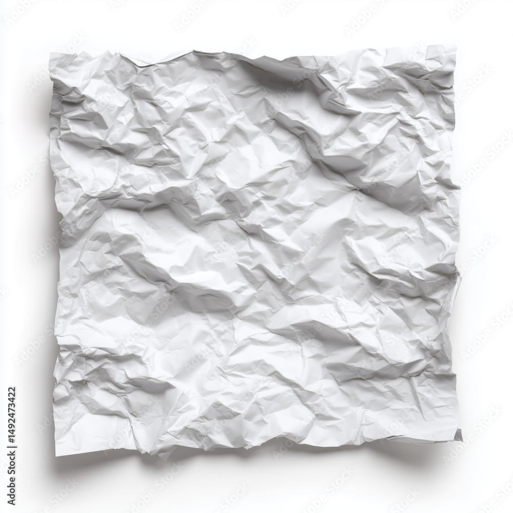 Crumpled White Paper Texture Background , isolated on white background png Crumpled White Paper Texture Background , isolated on white background png