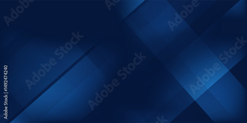 Modern black dark navy blue silver abstract pattern background. Geometric shape. Line triangle angle fold polygon abstract simple