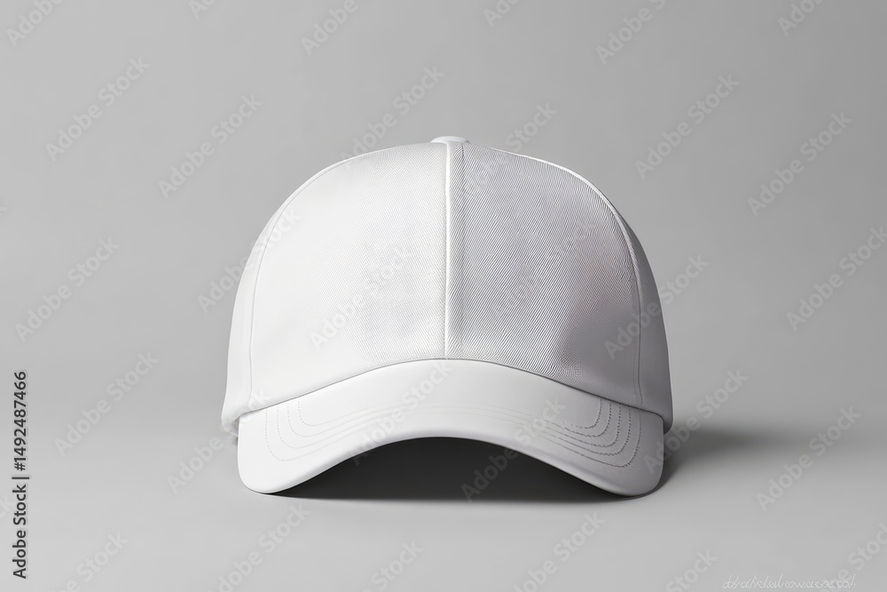 Blank white baseball cap Blank white baseball cap