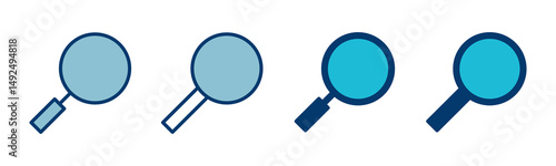 Search icon vector isolated on white background. Glass vector icon. search magnifying glass icon. Find