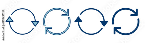 Refresh icon vector isolated on white background. Reload icon vector. Update icon. convert icon