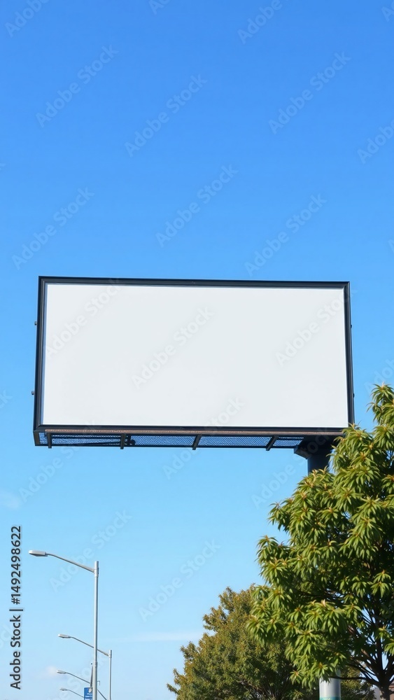 Obraz premium blank billboard on the road
