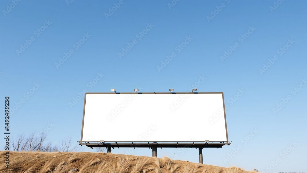 Obraz premium blank billboard on the road