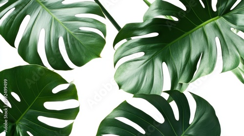 Obraz na płótnie Monstera leaf pattern w salonie