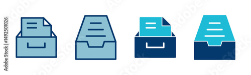 Archive folders icon vector isolated on white background. binders vector icon. Archive storage icon.