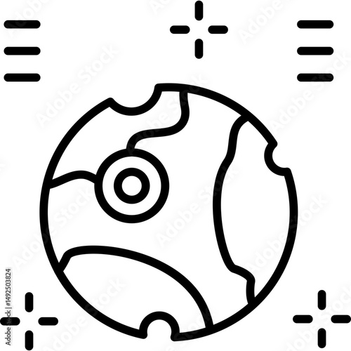 Moon Icon Vector Element