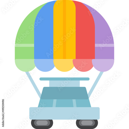 Moon Rover Icon Vector Element