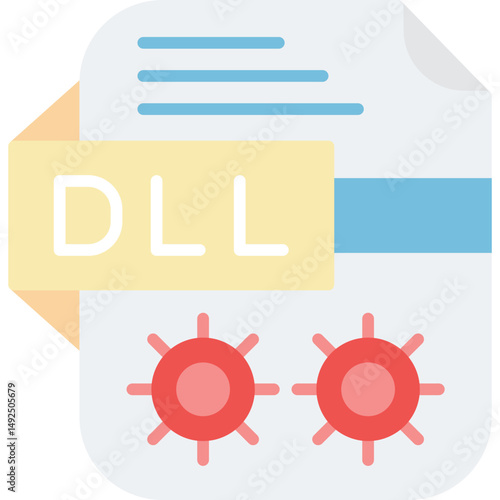 Dll Icon Vector Element
