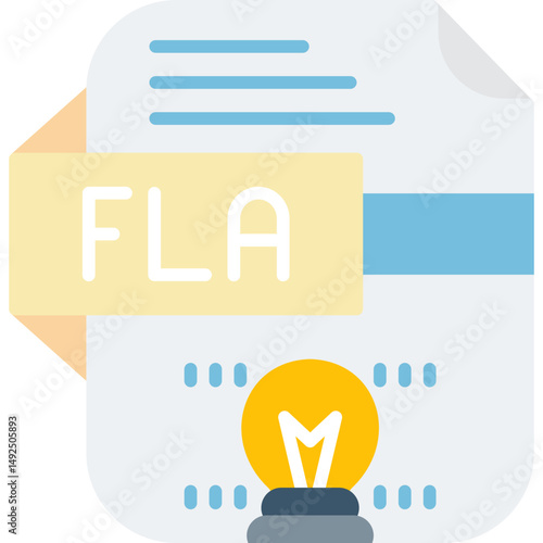 Fla Icon Vector Element