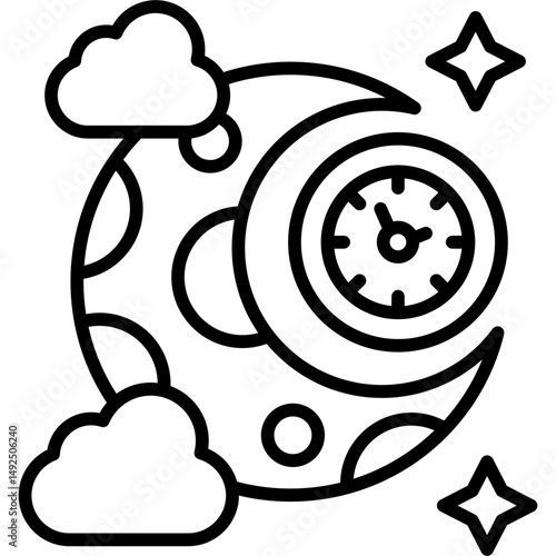 Night Icon Vector Element
