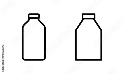 Bottle icon logo design. bottle sign and symbol