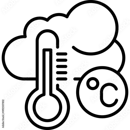 Thermometer Icon Vector Element