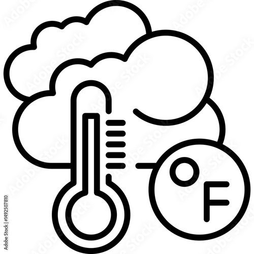 Thermometer Icon Vector Element