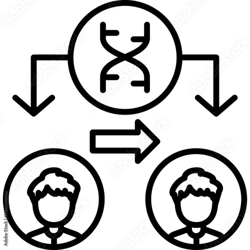 Cloning Icon Vector Element
