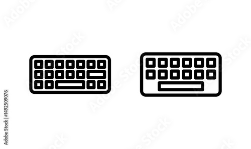 Keyboard icon logo design. keyboard sign and symbol