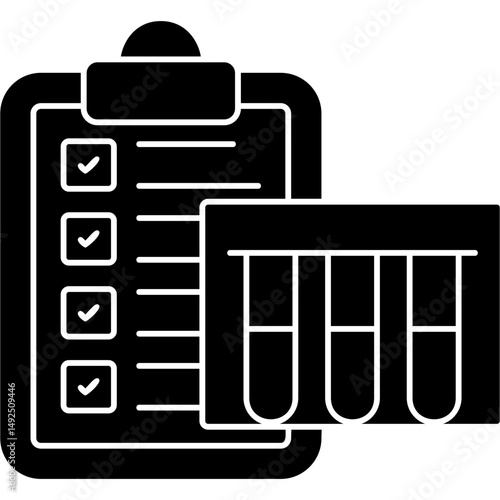 Blood Test Icon Vector Element