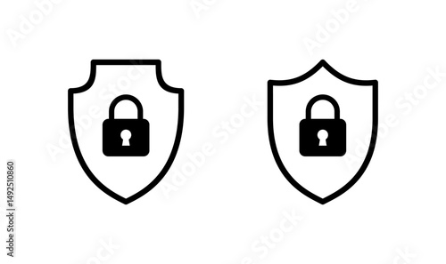 Security icon logo design. protection icon. privacy. vpn