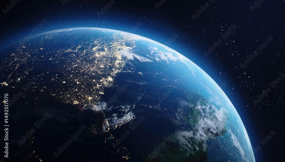 Obraz premium beautiful earth from space