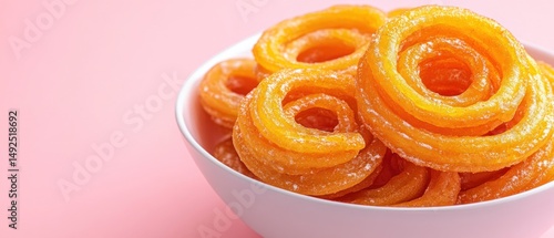 Obraz na płótnie Jalebi in a bowl india w salonie