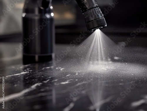 Obraz na płótnie Water spray from kitchen faucet w salonie
