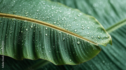 Rain-Kissed Green Canvas: A...