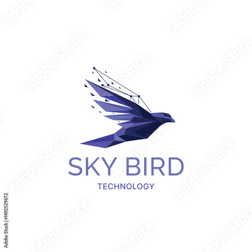 Sky technology logo vector