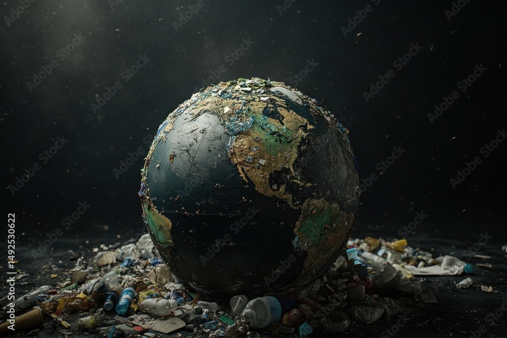 Polluted earth