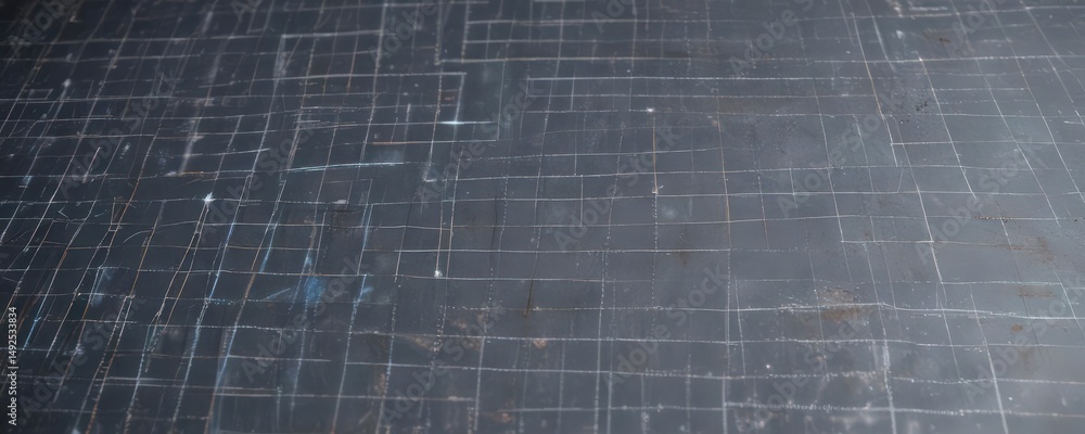 Blueprint photo mockup with grid overlay on textured background , illustration, grid Blueprint photo mockup with grid overlay on textured background , illustration, grid