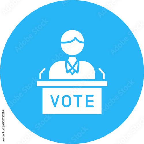 Candidate icon vector image. Suitable for mobile apps, web apps and print media.