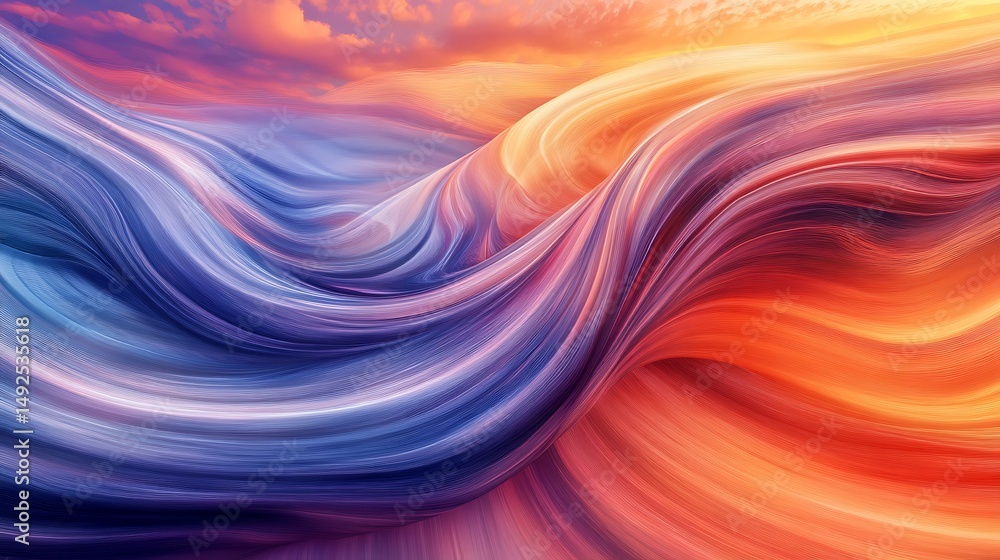 Obraz premium Abstract swirling colors design