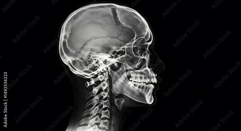 Skull X-Ray for Medical Analysis Skull X-Ray for Medical Analysis