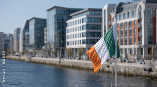 Irish Flag and Modern Build...