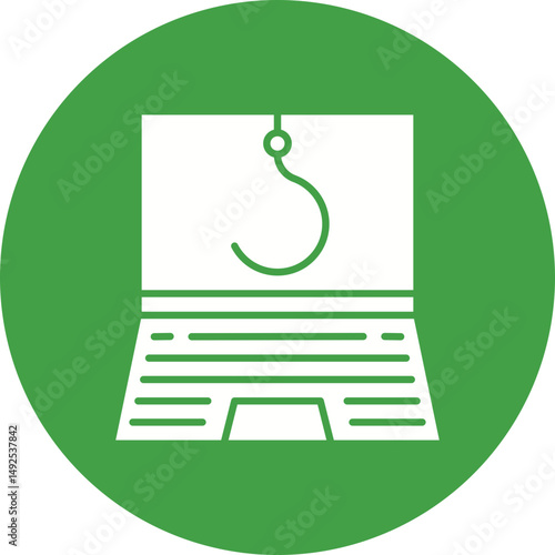 Data Phishing icon vector image. Suitable for mobile apps, web apps and print media.