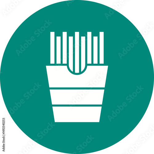French Fries icon vector image. Suitable for mobile apps, web apps and print media.