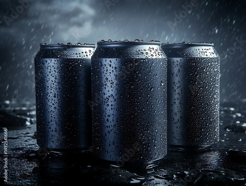 garbage can in the snow