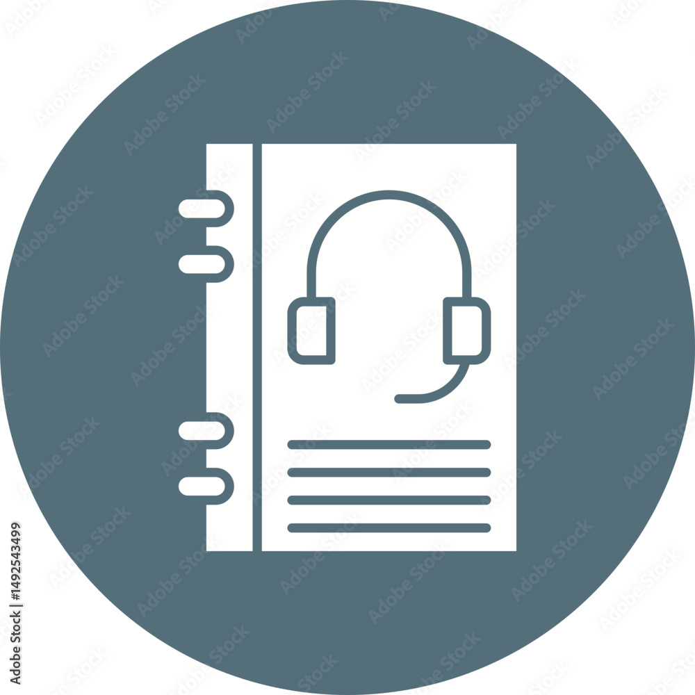 Fototapeta premium Notebook Support icon vector image. Suitable for mobile apps, web apps and print media.
