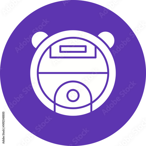 Robot Vaccum icon vector image. Suitable for mobile apps, web apps and print media.