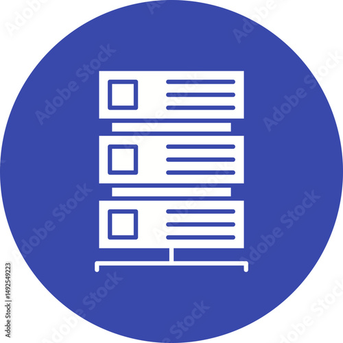 Server icon vector image. Suitable for mobile apps, web apps and print media.