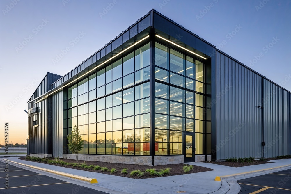 custom made wallpaper toronto digitalContemporary Distribution Center Design Showcasing Innovative Architecture Glass Facades and Metal Cladding