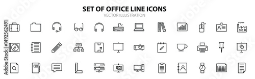  Office Line Icons