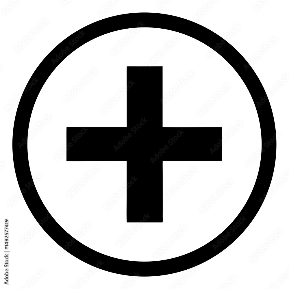 Obraz premium Plus-minus-icon on white background, Instant Digital Download. 