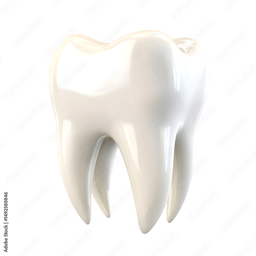 3D Render of a Single, Healthy Human Tooth isolated on transparent backgroud 3D Render of a Single, Healthy Human Tooth isolated on transparent backgroud