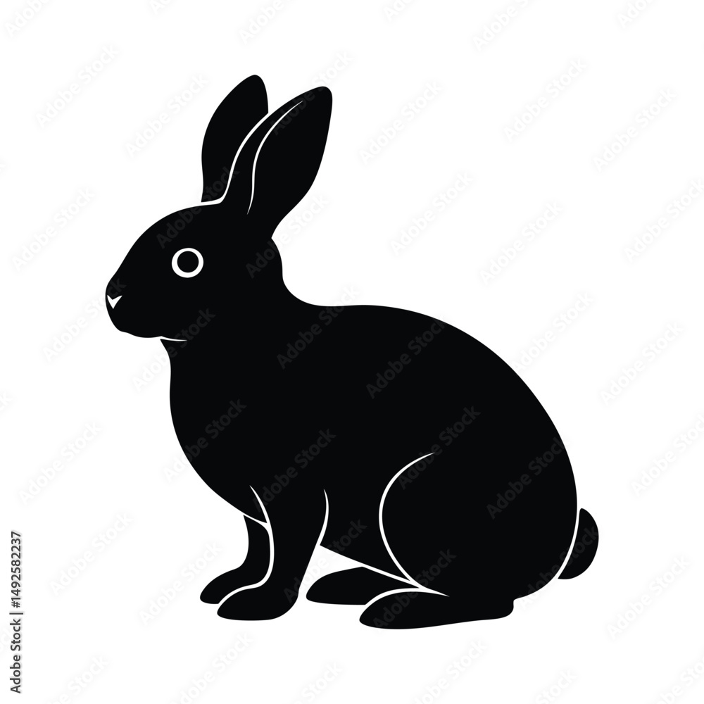 Obraz premium Silhouette of a
