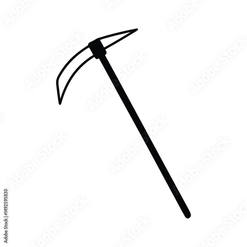 Silhouette of a  Hoe
