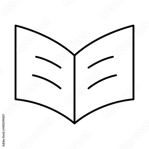Book Line Icon Editable Stroke. Education, Study, Library, Reading, Science, Student, Graduation, Bookstore Icons Vector Illustration