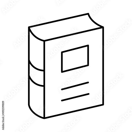 Book Line Icon Editable Stroke. Education, Study, Library, Reading, Science, Student, Graduation, Bookstore Icons Vector Illustration