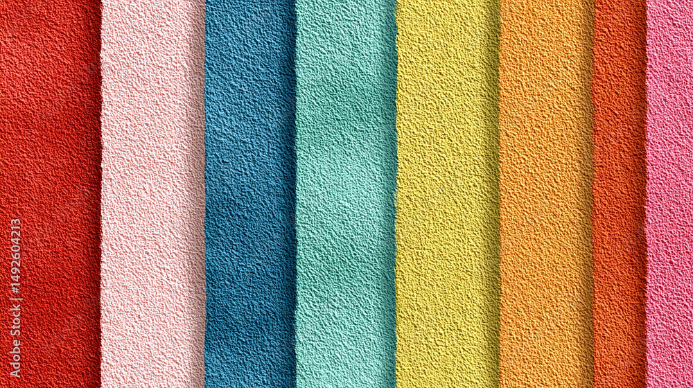 Fototapeta premium Colorful textured stripes background pattern design